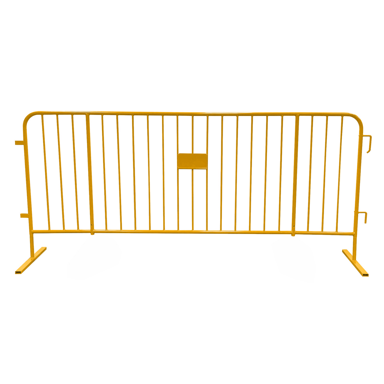 1.0" Heavy Duty 8.5ft Yellow Crowd Control Barriers wide base option