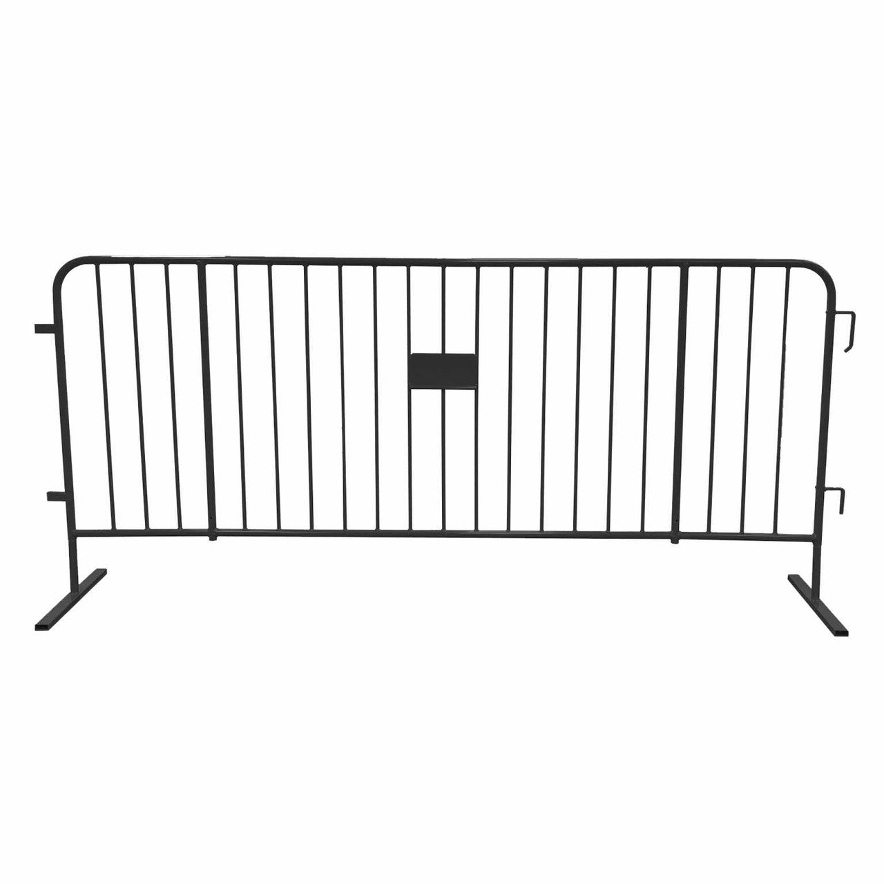 10 Black Crowd Control Barriers & Barricade Cart Steel Barricades Epic Crowd Control