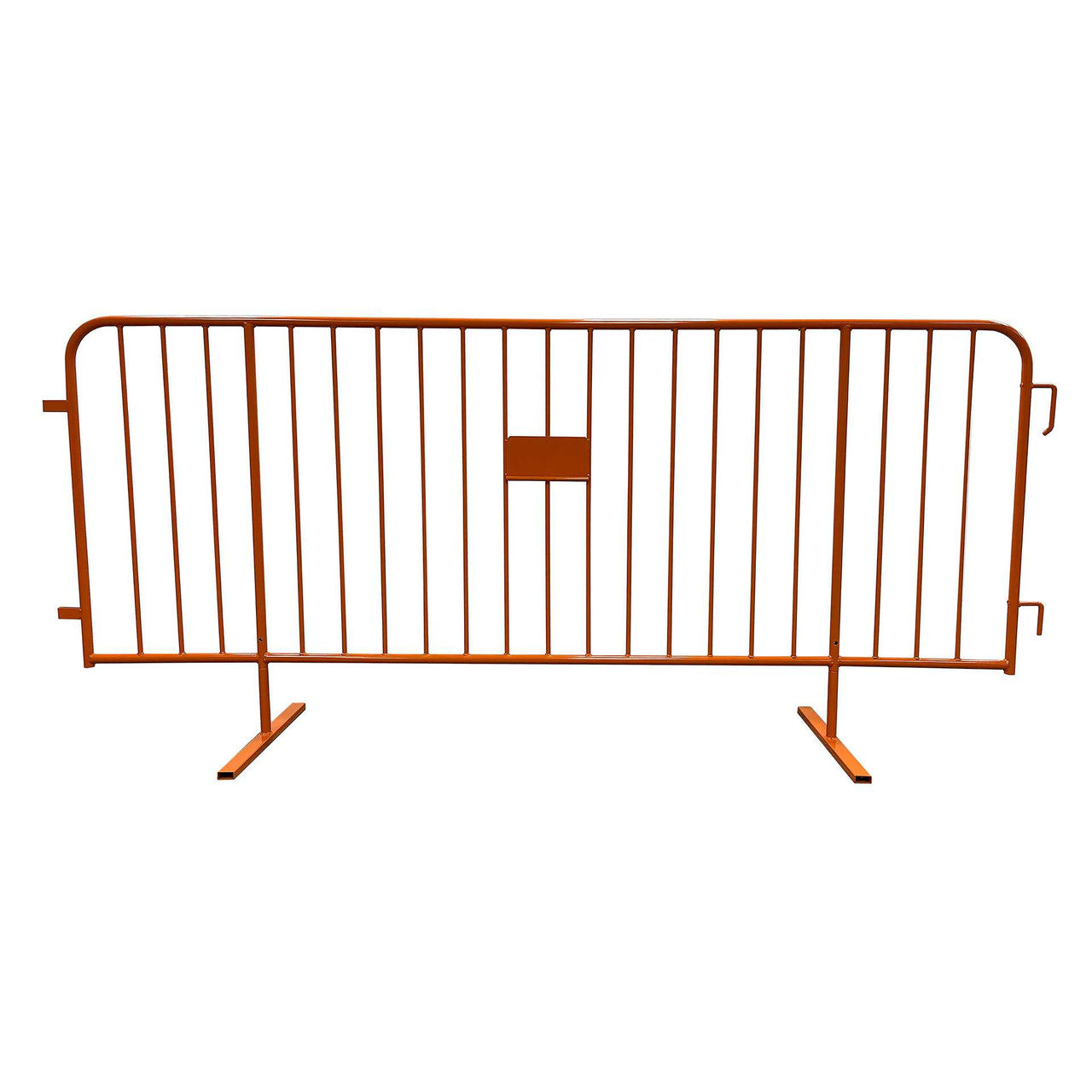 10 Orange Crowd Control Barriers & Barricade Cart Steel Barricades Epic Crowd Control