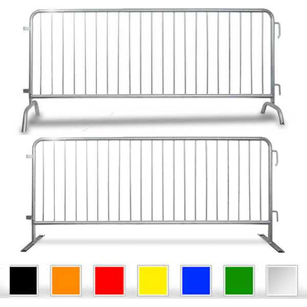10 Pack 8.5 FT Steel Crowd Control Barricades Home Epic Crowd Control