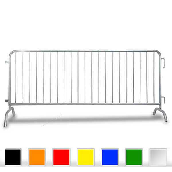 10 Pack 8.5 FT Steel Crowd Control Barricades Home Epic Crowd Control
