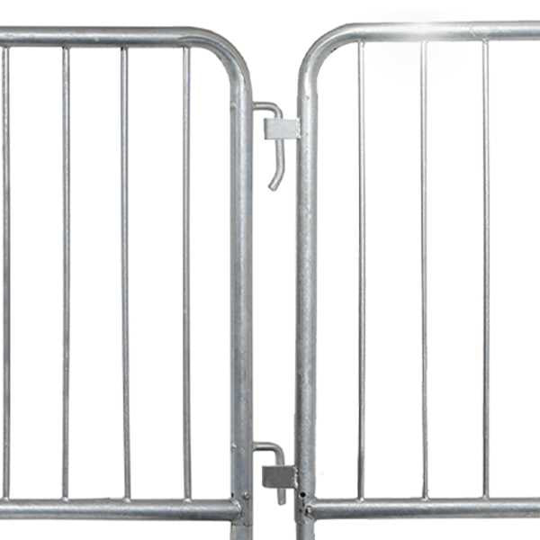 10 Pack Crowd Control Barriers | 1 Barricade Cart Steel Barricades Epic Crowd Control