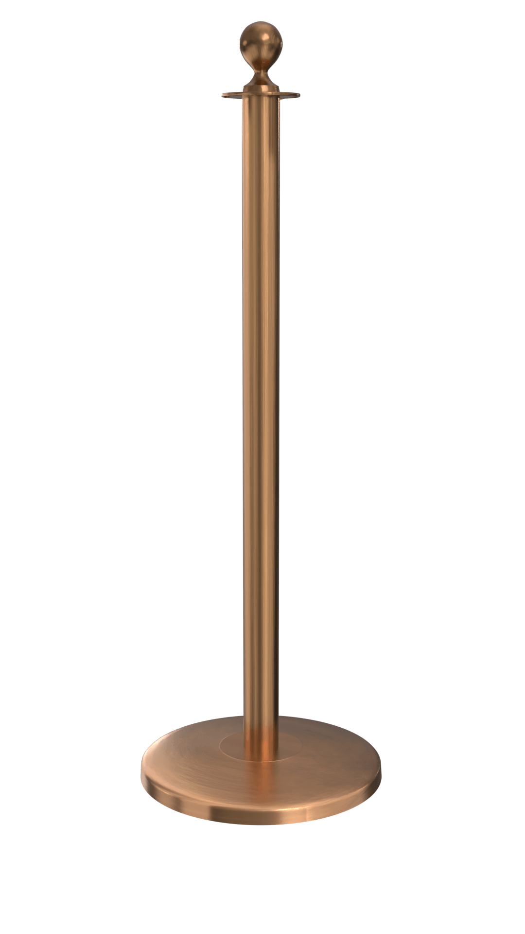 Rope Master Ball Top Rope Barrier Stanchion Post with Flat or Dome Base