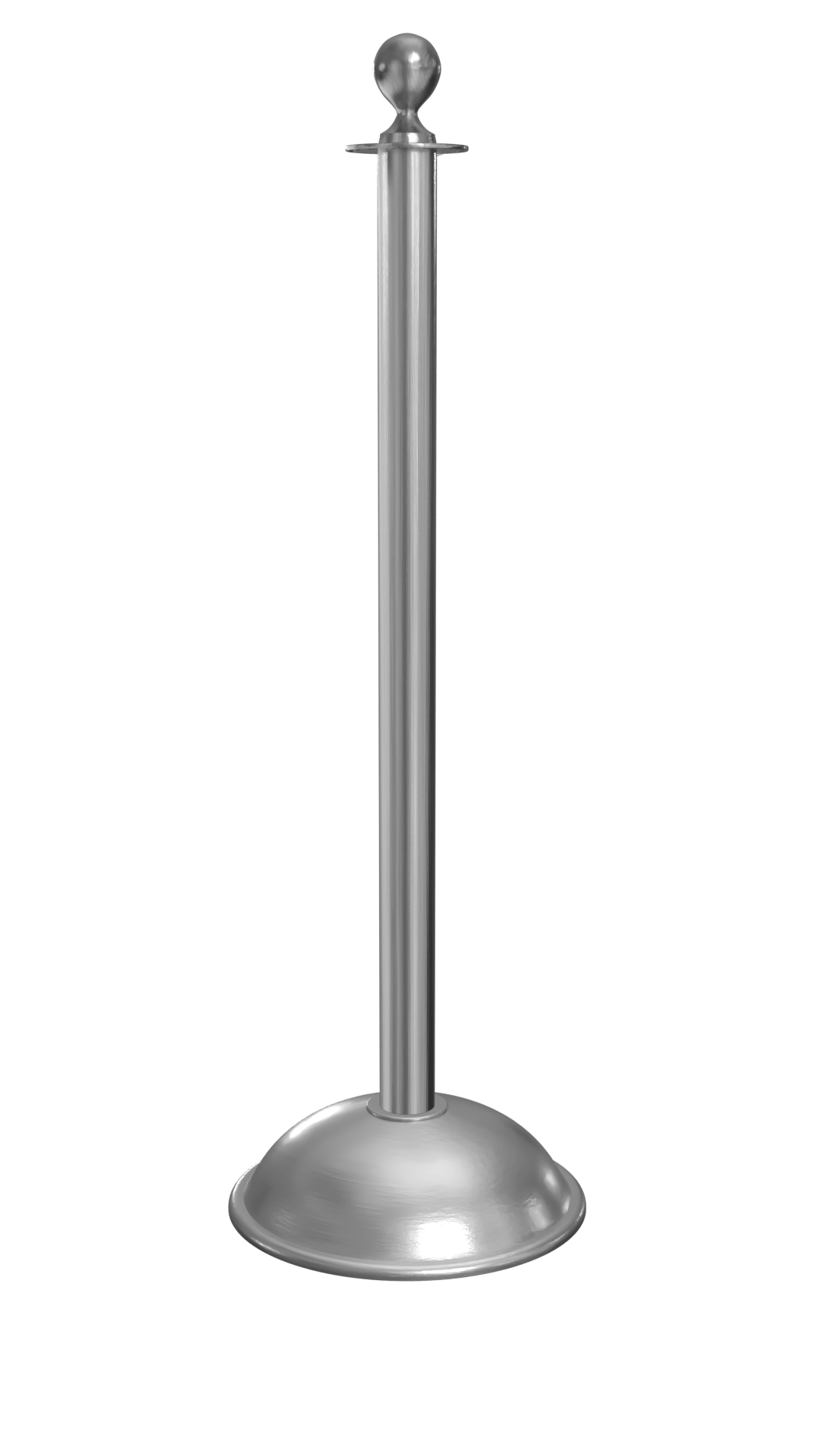 Rope Master Ball Top Rope Barrier Stanchion Post with Flat or Dome Base