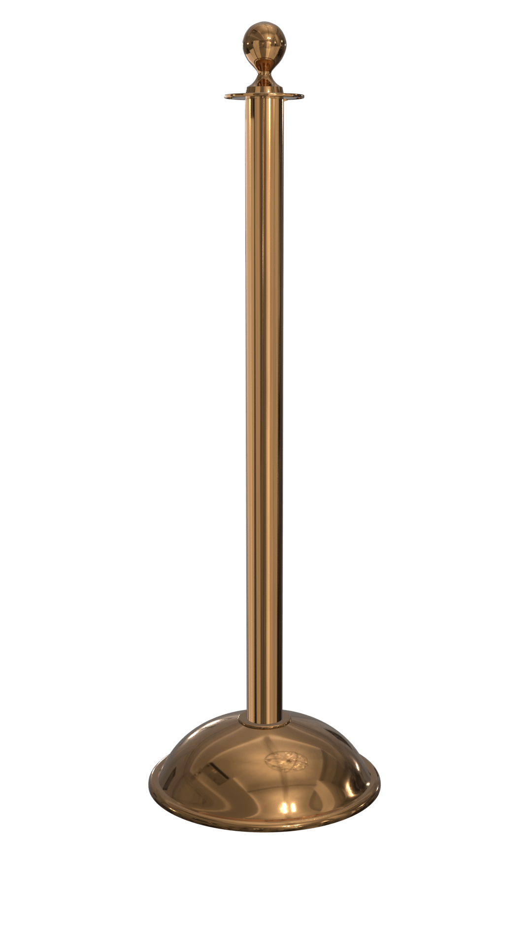 Rope Master Ball Top Rope Barrier Stanchion Post with Flat or Dome Base