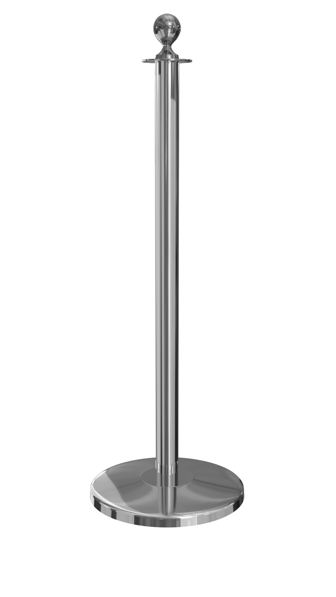 Rope Master Ball Top Rope Barrier Stanchion Post with Flat or Dome Base