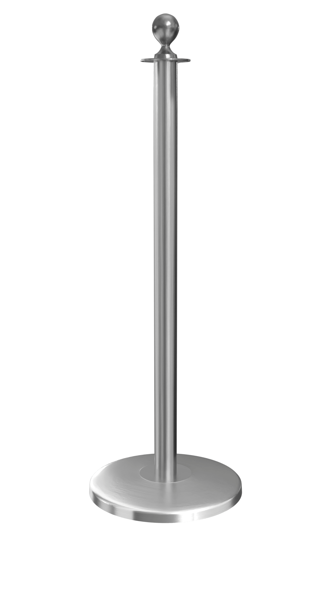 Rope Master Ball Top Rope Barrier Stanchion Post with Flat or Dome Base