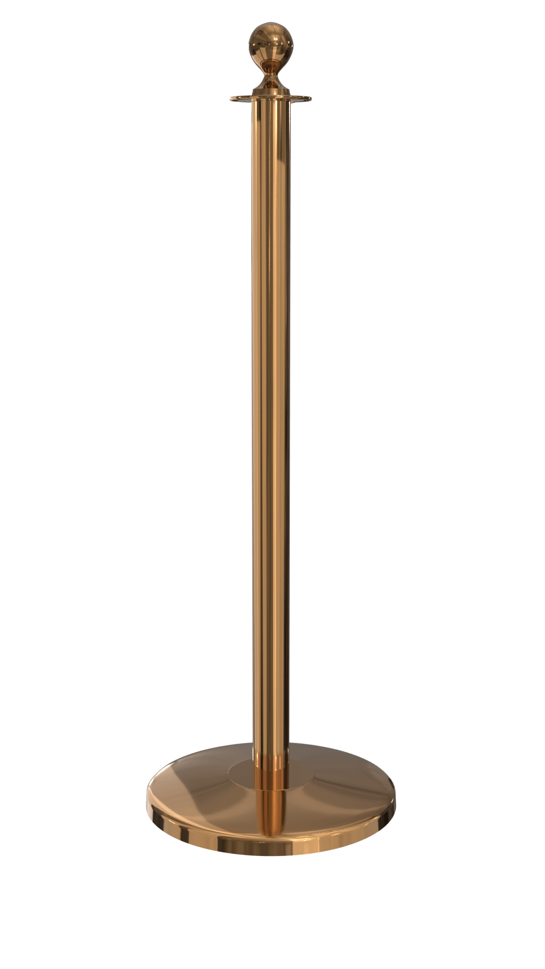Rope Master Ball Top Rope Barrier Stanchion Post with Flat or Dome Base