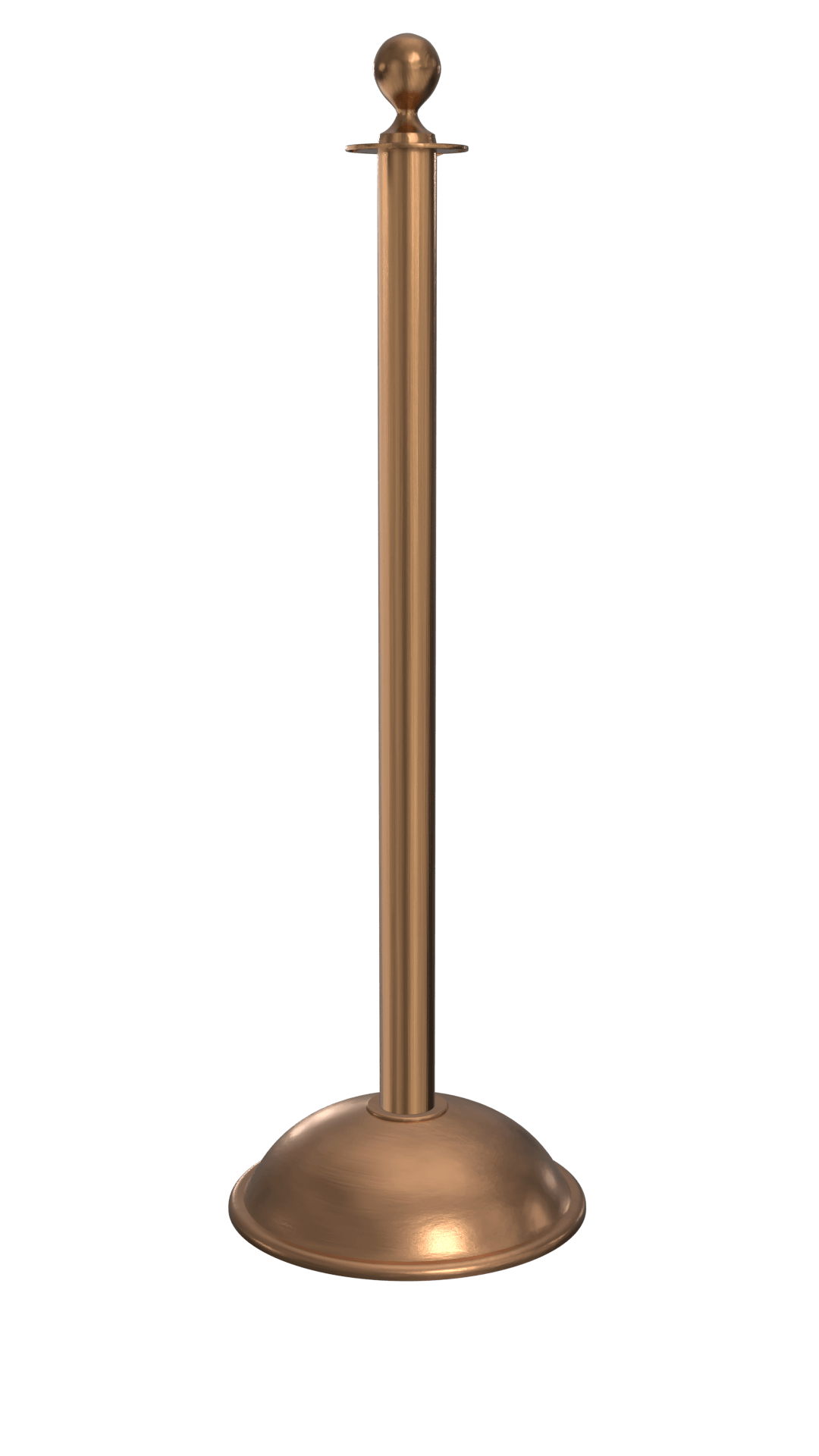 Rope Master Ball Top Rope Barrier Stanchion Post with Flat or Dome Base