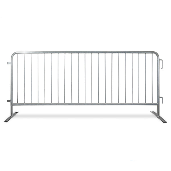 8.5 Ft Steel Barricades | Pre Galvanized Steel Barriers - Crowd Control