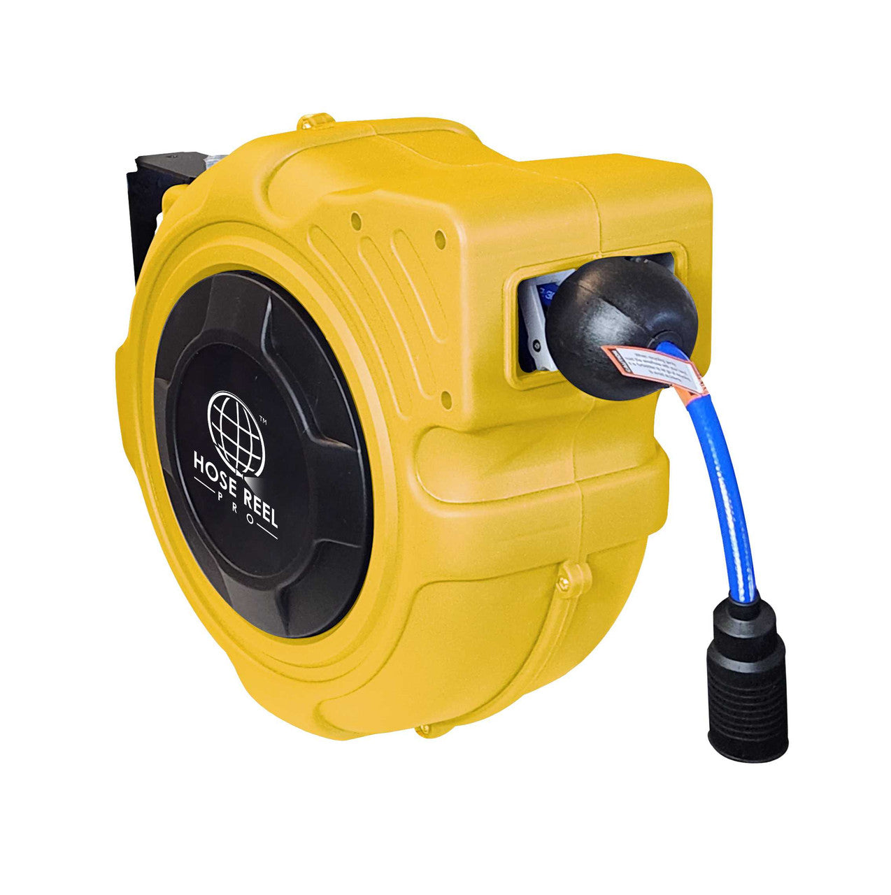 30 Ft Compressed Air Hose Reel - Yellow Retractable Hoses and Cords Epic Crowd Control