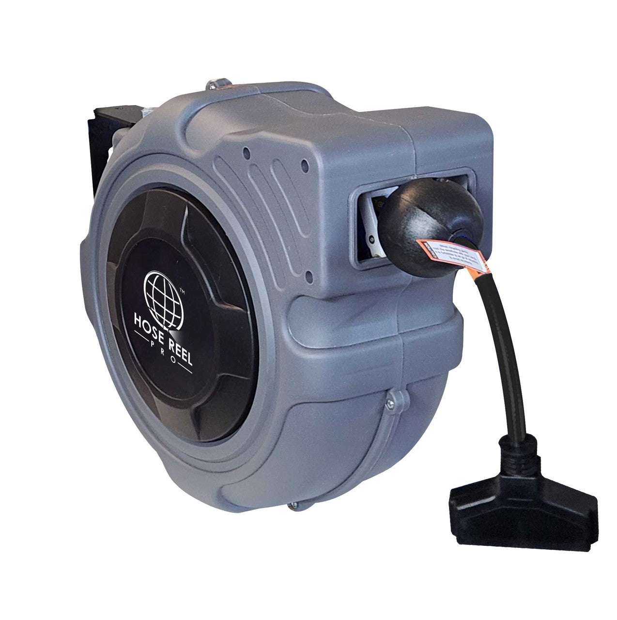 30 Ft Retractable Extension cord Reel - Grey Retractable Hoses and Cords Epic Crowd Control