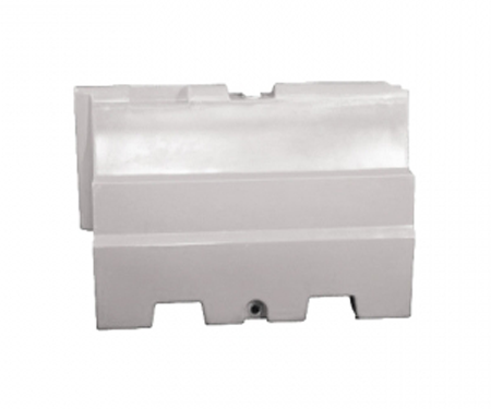 Stacking Plastic Jersey Barrier White