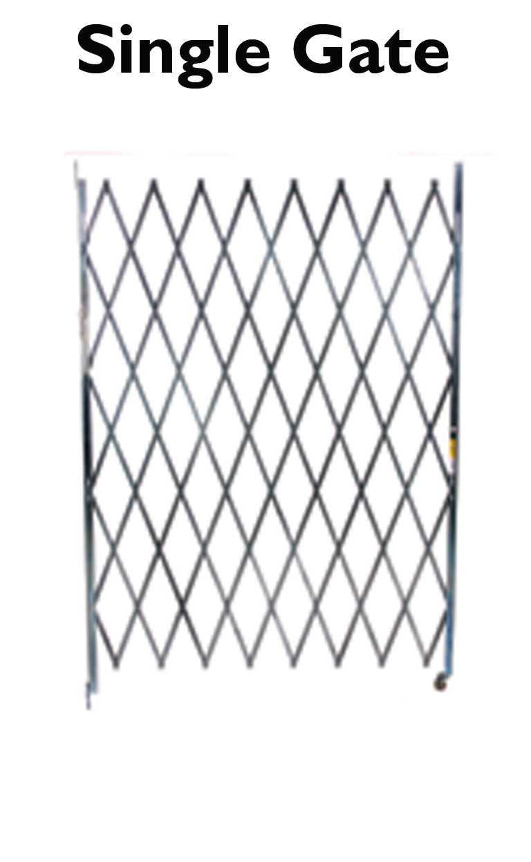 4-5 Foot Wide Single Fixed Gate Accordion Gates Epic Crowd Control