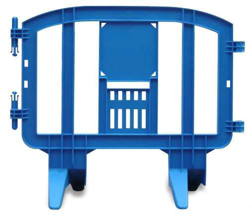 4 Foot Minit Plastic Barricades | Blue Minit & Mini GuideMaster Plastic Barricades Epic Crowd Control