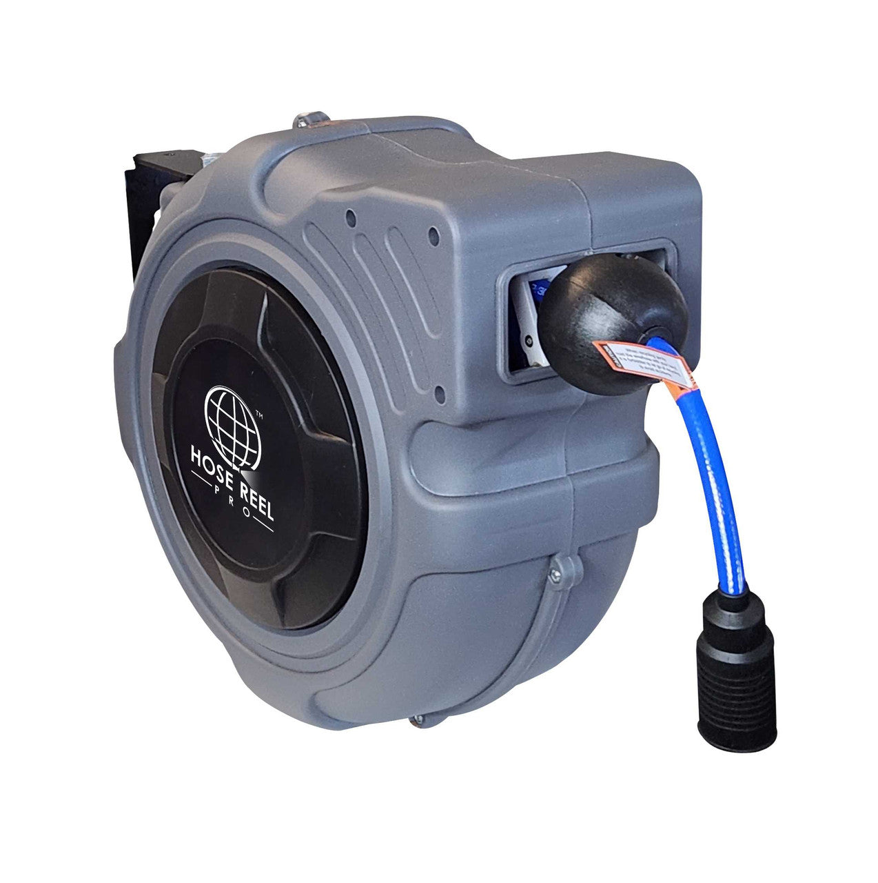 50 Ft Compressed Air Hose Reel - Grey Retractable Hoses and Cords Epic Crowd Control