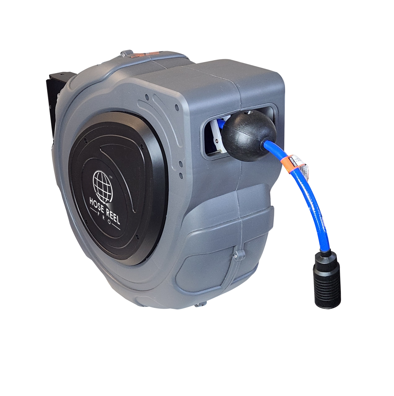 65 Ft Compressed Air Hose Reel - Grey Retractable Hoses and Cords Epic Crowd Control