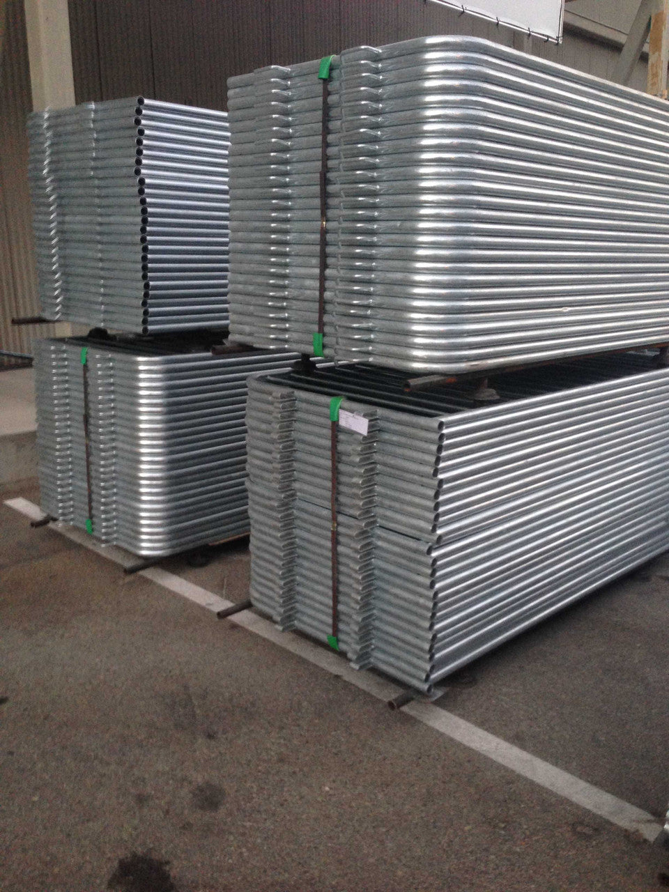 7 ft Heavy Duty Steel Crowd Control Barricades with Bridge Bases Steel Barricades Epic Crowd Control