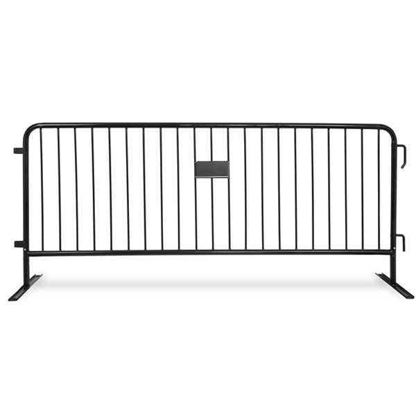 8.5 Ft Green Steel Crowd Control Barricades with Flat Bases | Heavy Duty Barriers Steel Barricades Epic Crowd Control