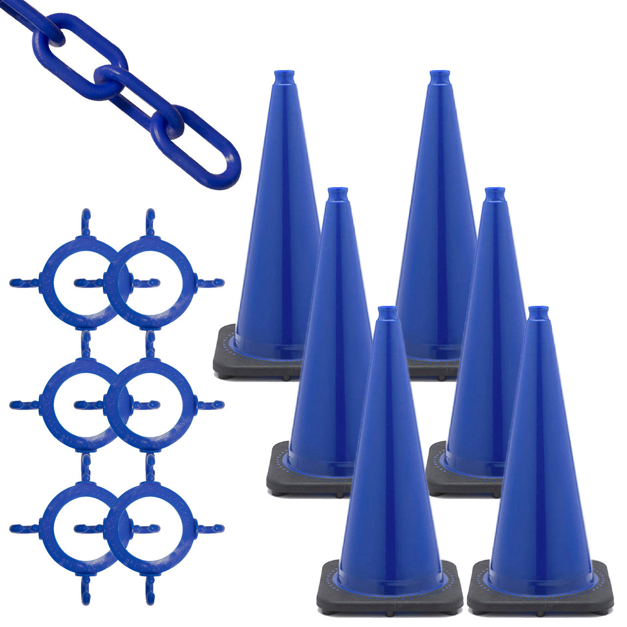 28" Traffic Cone and Chain Kit