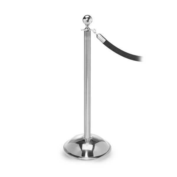 Ball Top Post & Rope Stanchion Barriers - Elegance Series Post and Rope Stanchions Epic Crowd Control