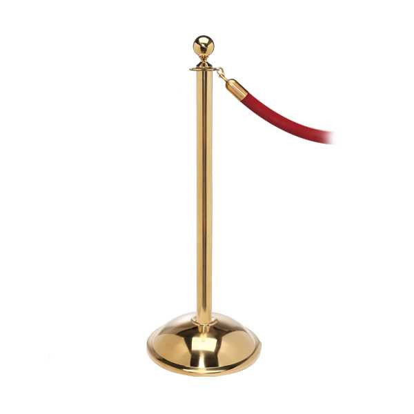 Ball Top Post & Rope Stanchion Barriers - Elegance Series Post and Rope Stanchions Epic Crowd Control