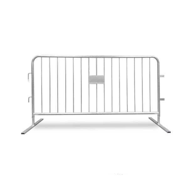 Heavy Duty 7 Ft Steel Crowd Control Barricades with Flat Bases Steel Barricades Epic Crowd Control