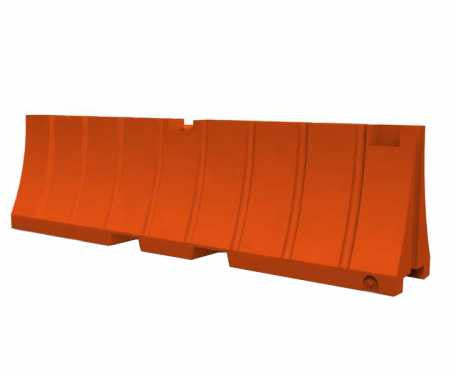 Orange Plastic Jersey Barrier 24 H x 96 L Jersey Barriers Epic Crowd Control