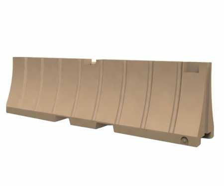 Desert Tan Plastic Jersey Barrier 24 H x 96 L Jersey Barriers Epic Crowd Control