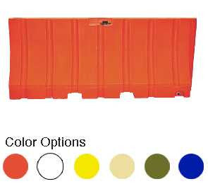 Plastic Jersey Barrier 42" x 96" 175 lb Jersey Barriers Epic Crowd Control