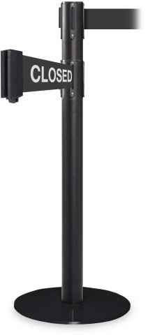 Pro Lane Closure Retractable Belt Barrier Stanchion 11 / 13 Foot Belts Stanchions Epic Crowd Control