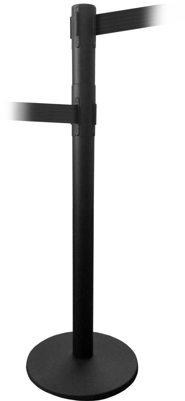 Pro Lane Closure Retractable Belt Barrier Stanchion 11 / 13 Foot Belts Stanchions Epic Crowd Control