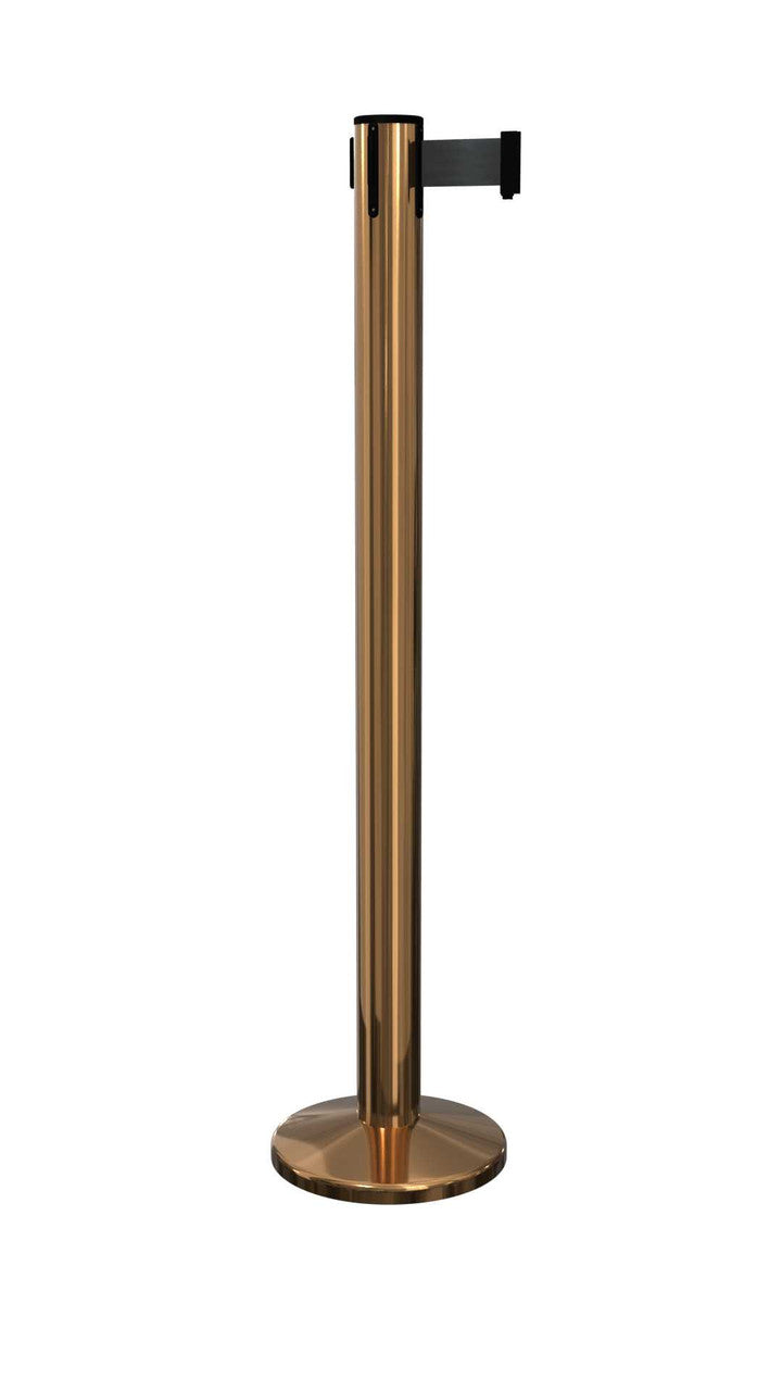 Pro Retractable Belt Stanchion 11 / 13 Ft Belt | Belt Stanchion Magnetic Retractable Belt Barriers Epic Crowd Control