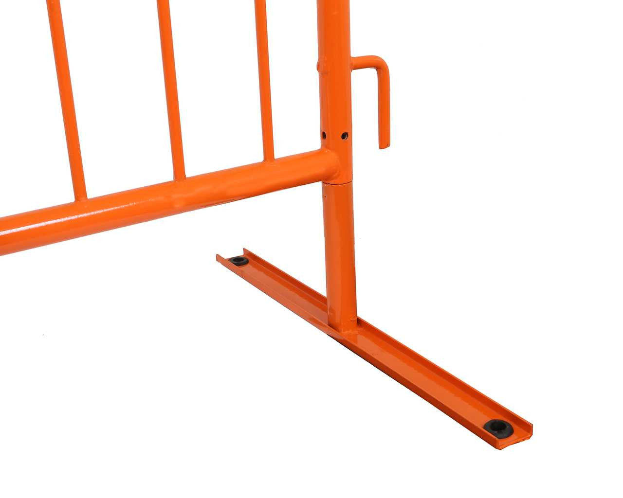 Replacement Flat Base - 1.5" Diameter Frame Orange Powder Coat Replacement Bases Epic Crowd Control