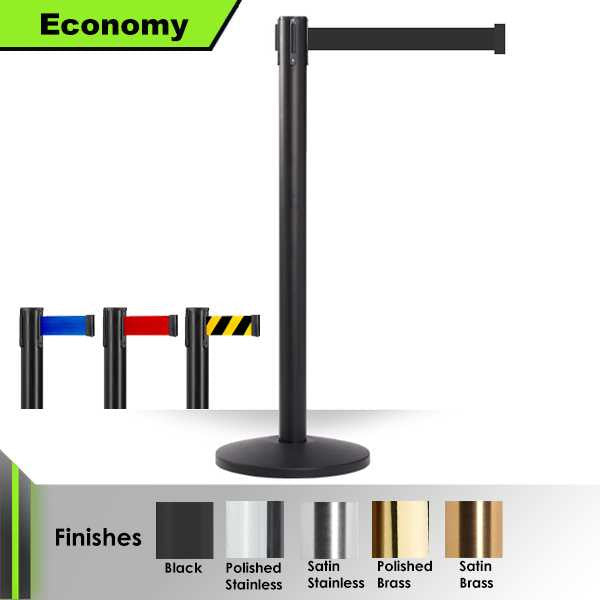 Retractable Belt Barrier Stanchion 11 Foot Belt | Belt Stanchion Post Stanchions Epic Crowd Control