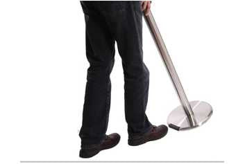 Roller Pro Retractable Belt Barrier Stanchion 11 / 13 Foot | Slim Line Post Pro Retractable Belt Barriers Epic Crowd Control