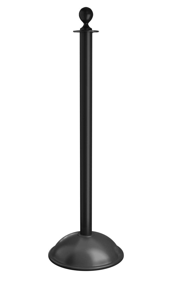 Rope Master Ball Top Rope Barrier Stanchion Post with Flat or Dome Base Stanchions Epic Crowd Control