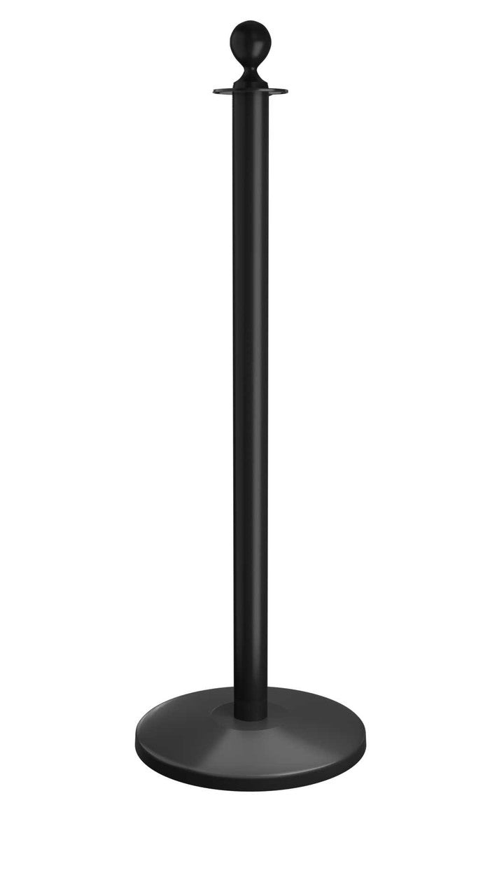 Rope Master Ball Top Rope Barrier Stanchion Post with Flat or Dome Base Stanchions Epic Crowd Control