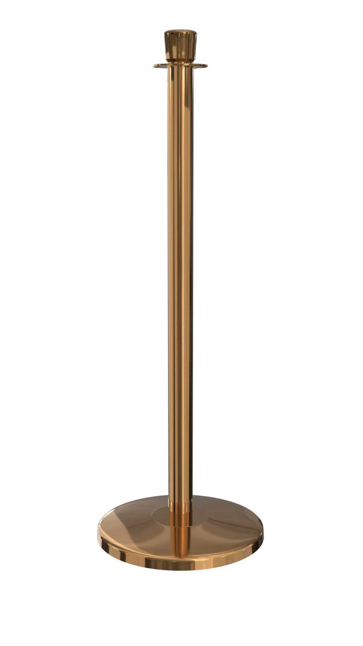 Rope Master Crown Top Rope Barrier Stanchion Post with Flat or Dome Base Stanchions Epic Crowd Control