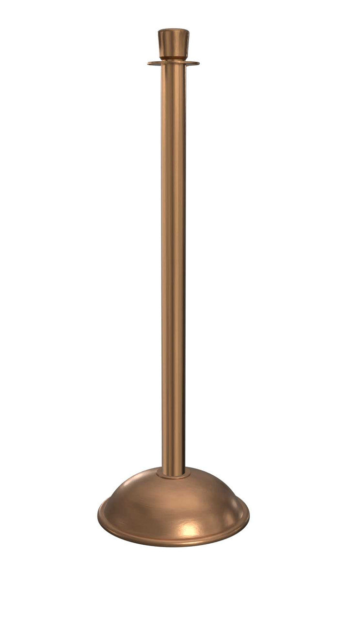 Rope Master Crown Top Rope Barrier Stanchion Post with Flat or Dome Base Stanchions Epic Crowd Control