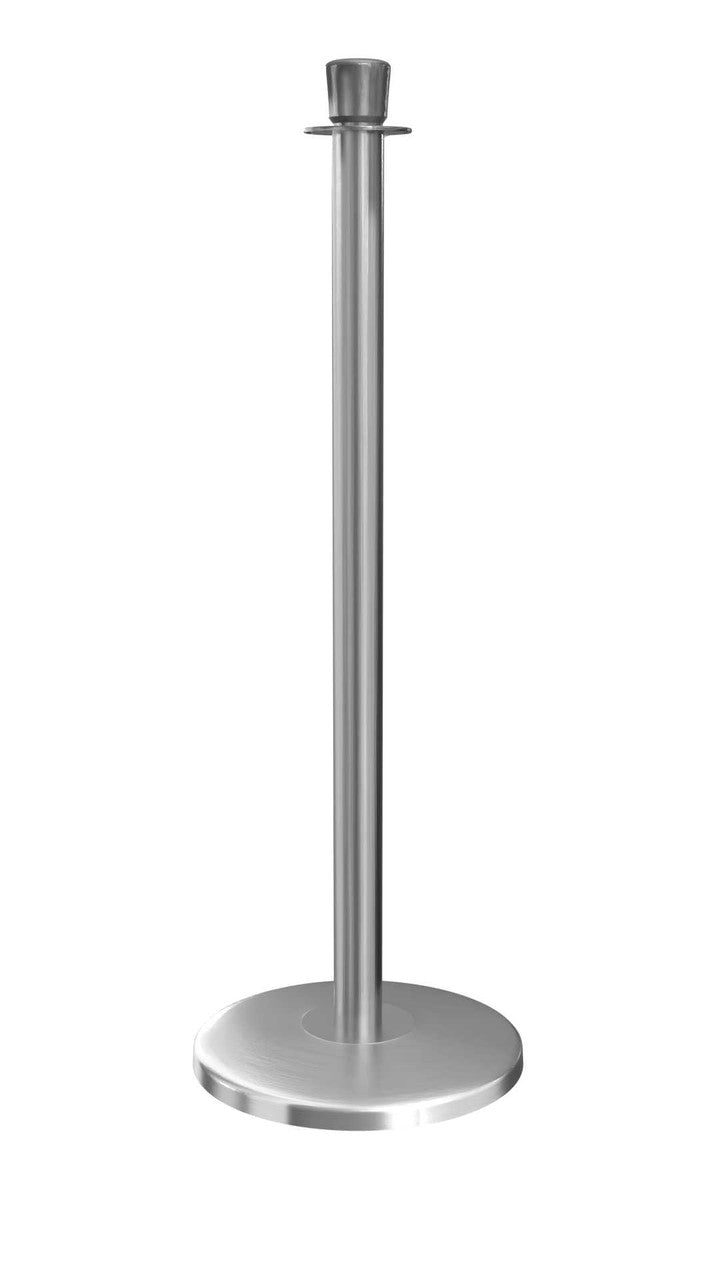 Rope Master Crown Top Rope Barrier Stanchion Post with Flat or Dome Base Stanchions Epic Crowd Control