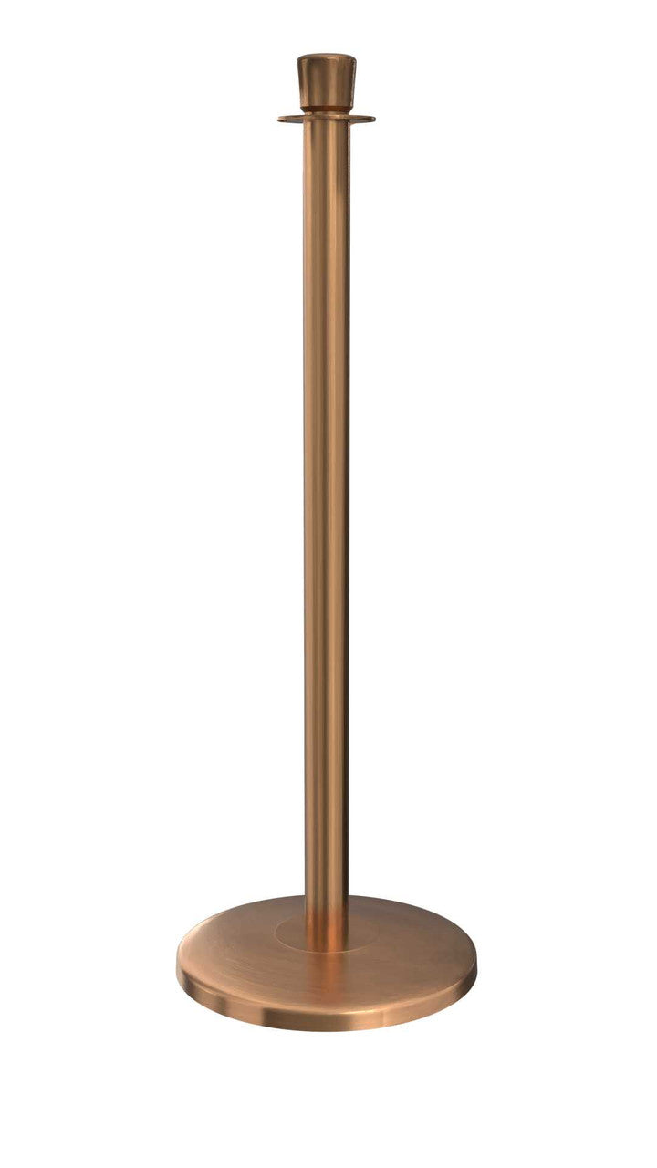 Rope Master Crown Top Rope Barrier Stanchion Post with Flat or Dome Base Stanchions Epic Crowd Control