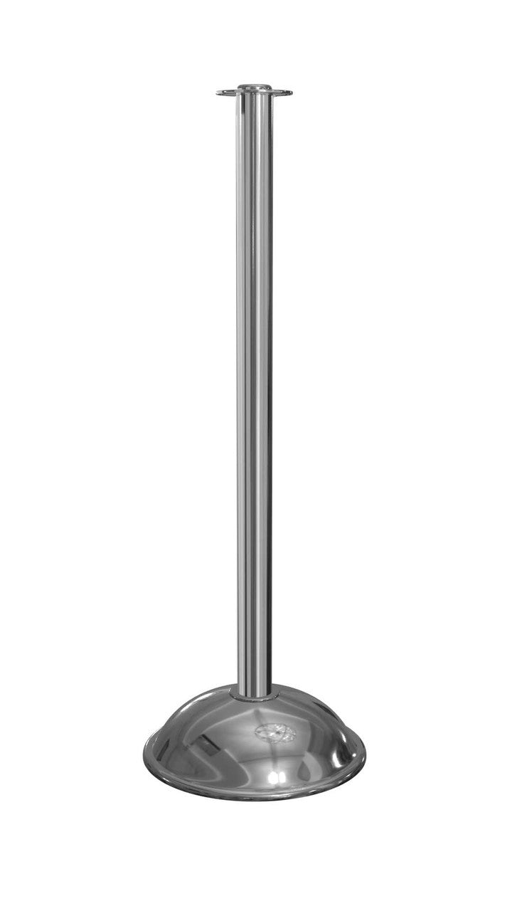 Rope Master Flat Top Rope Barrier Stanchion Post with Flat or Dome Base Stanchions Epic Crowd Control