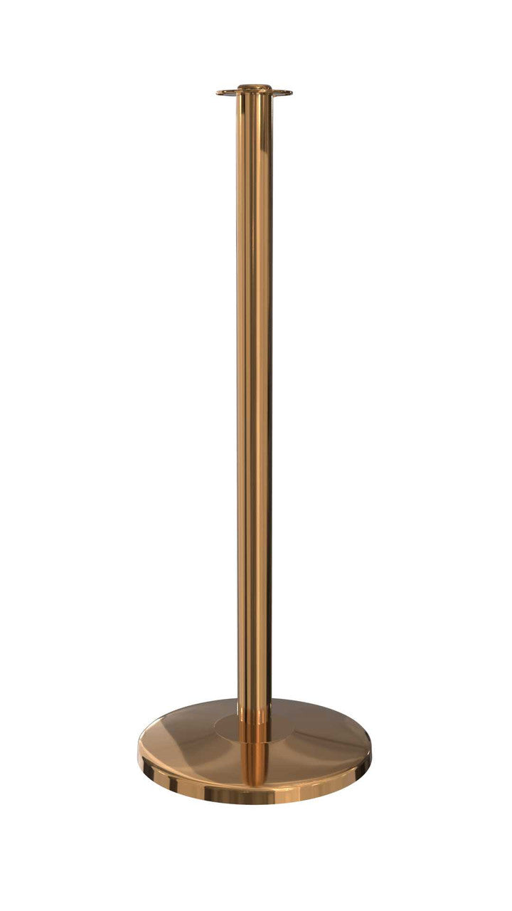 Rope Master Flat Top Rope Barrier Stanchion Post with Flat or Dome Base Stanchions Epic Crowd Control