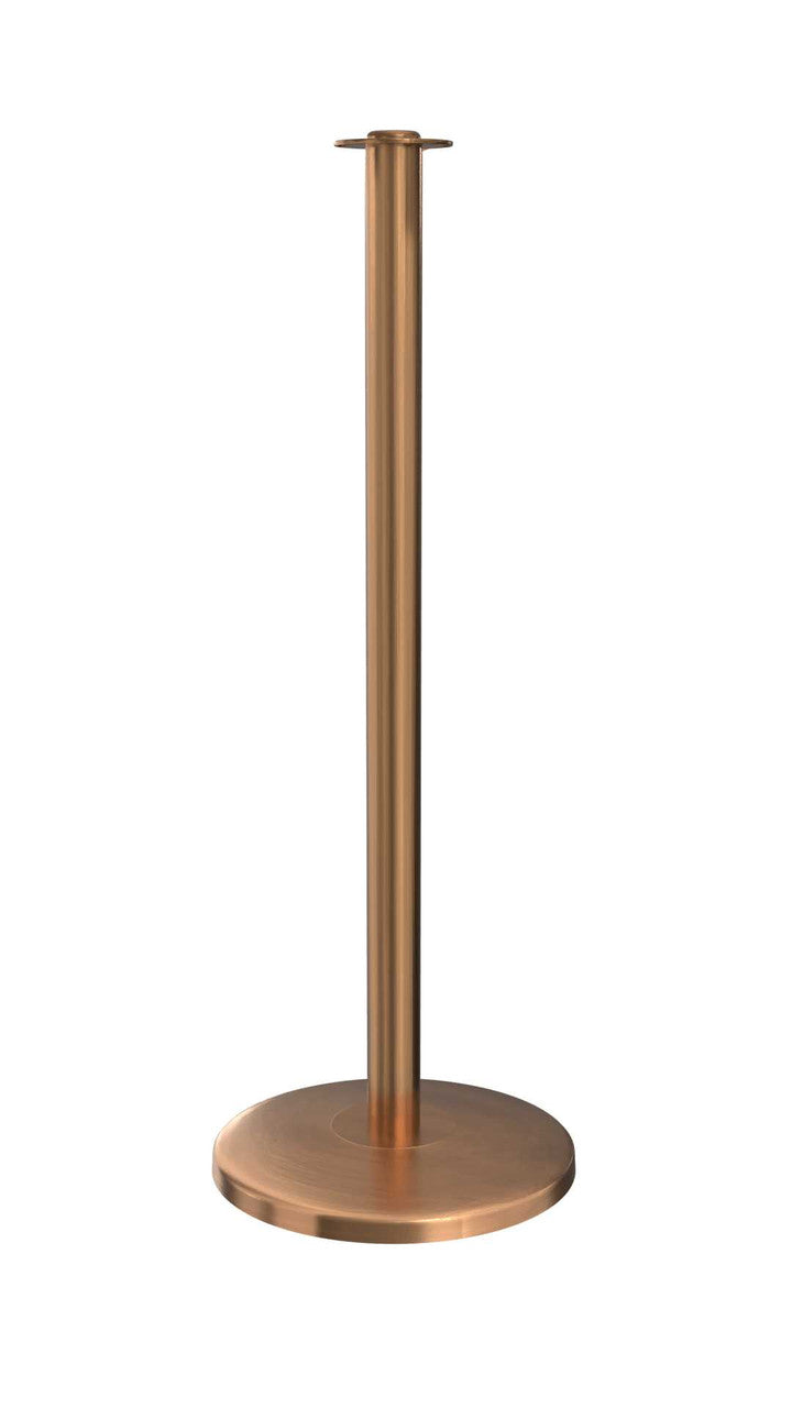 Rope Master Flat Top Rope Barrier Stanchion Post with Flat or Dome Base Stanchions Epic Crowd Control
