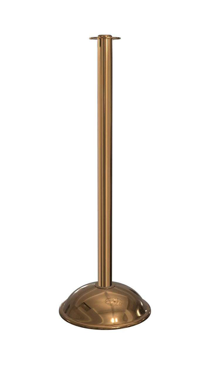 Rope Master Flat Top Rope Barrier Stanchion Post with Flat or Dome Base Stanchions Epic Crowd Control
