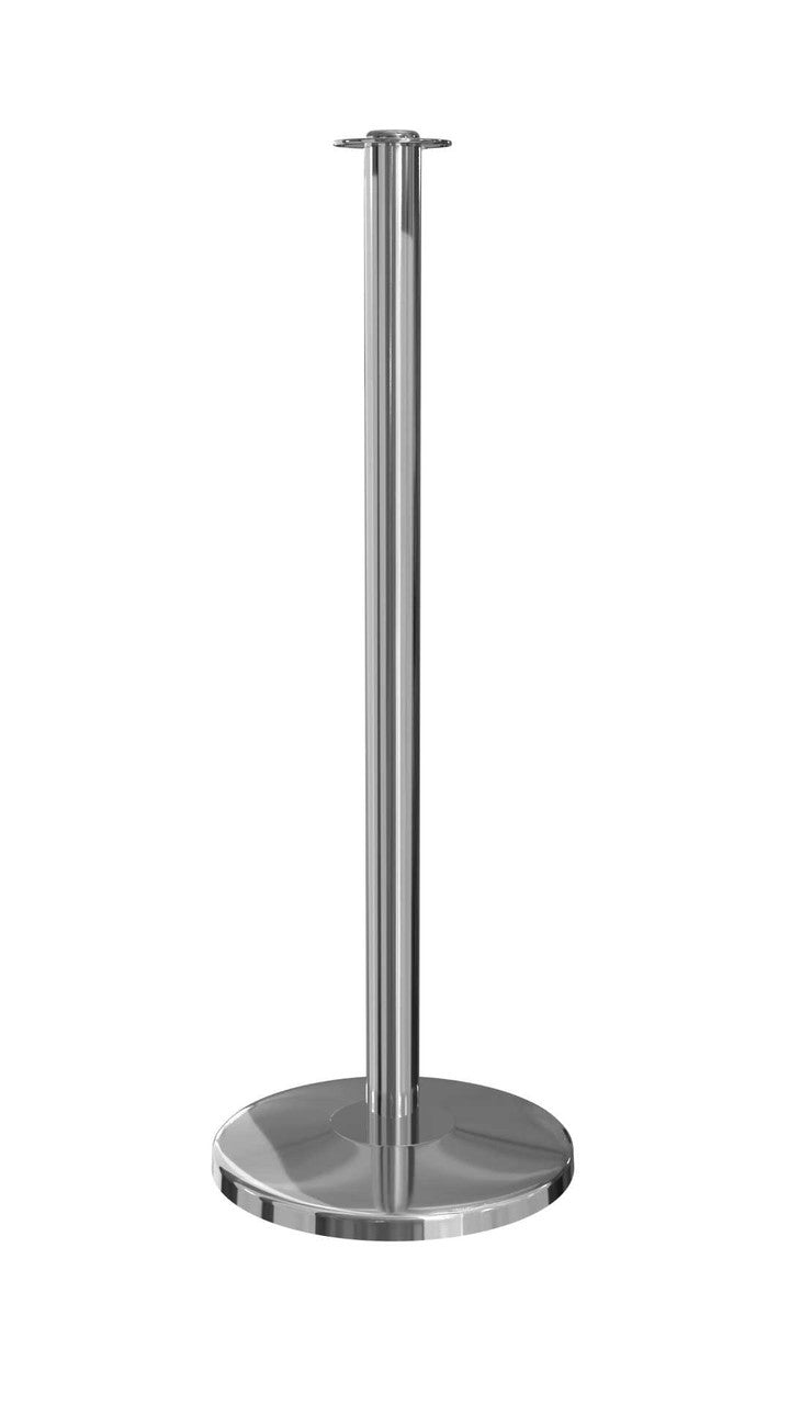 Rope Master Flat Top Rope Barrier Stanchion Post with Flat or Dome Base Stanchions Epic Crowd Control