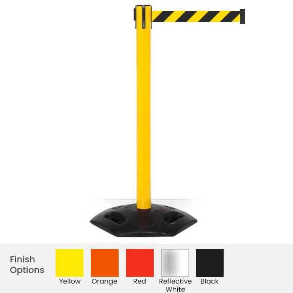 Safety Retractable Barrier Stanchion 7-13 Foot Belts Retractable Belt Barriers Epic Crowd Control