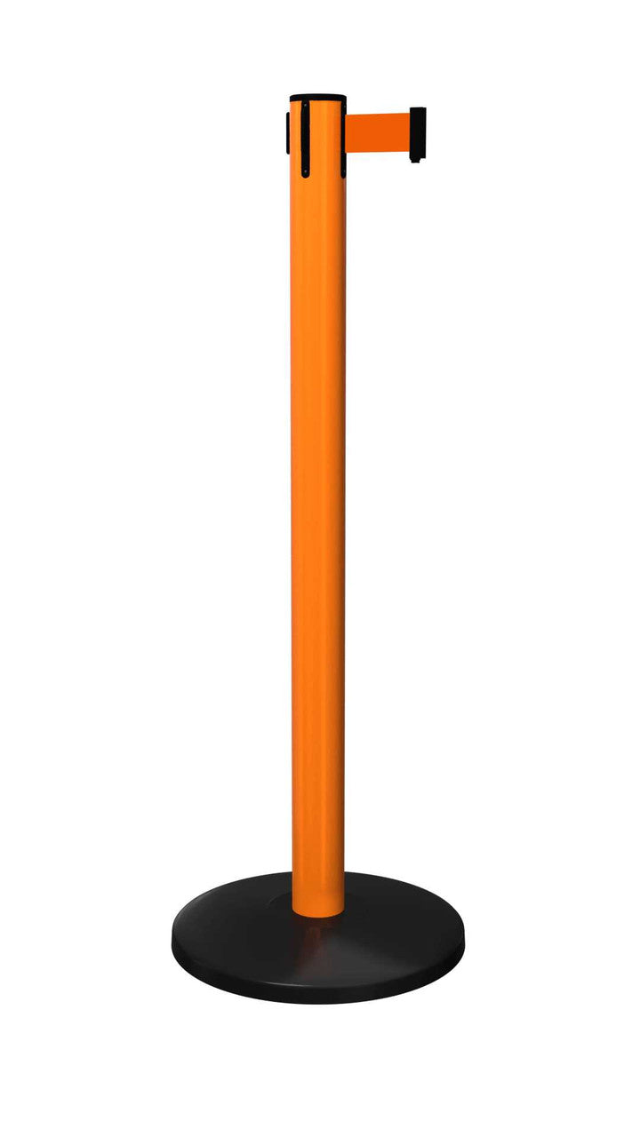 Safety Retractable Belt Barriers | 8.5 or 11 Foot Belt Stanchion Posts Retractable Belt Barriers Epic Crowd Control