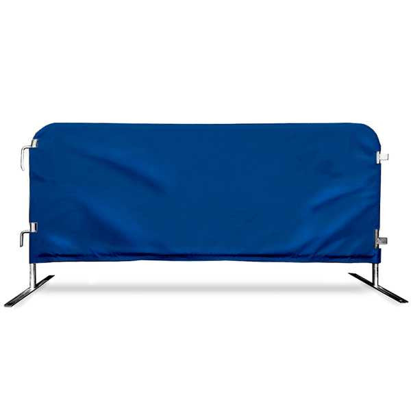 Blue Stretch Custom Printed Barricade Jacket | Barrier Covers Barricade Covers Epic Crowd Control
